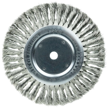 Weiler 8" Standard Twist Knot Wire Wheel, .0118" Fill, 5/8" Arbor Hole 8375